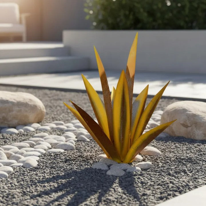 Agave décoratif en métal pour le jardin