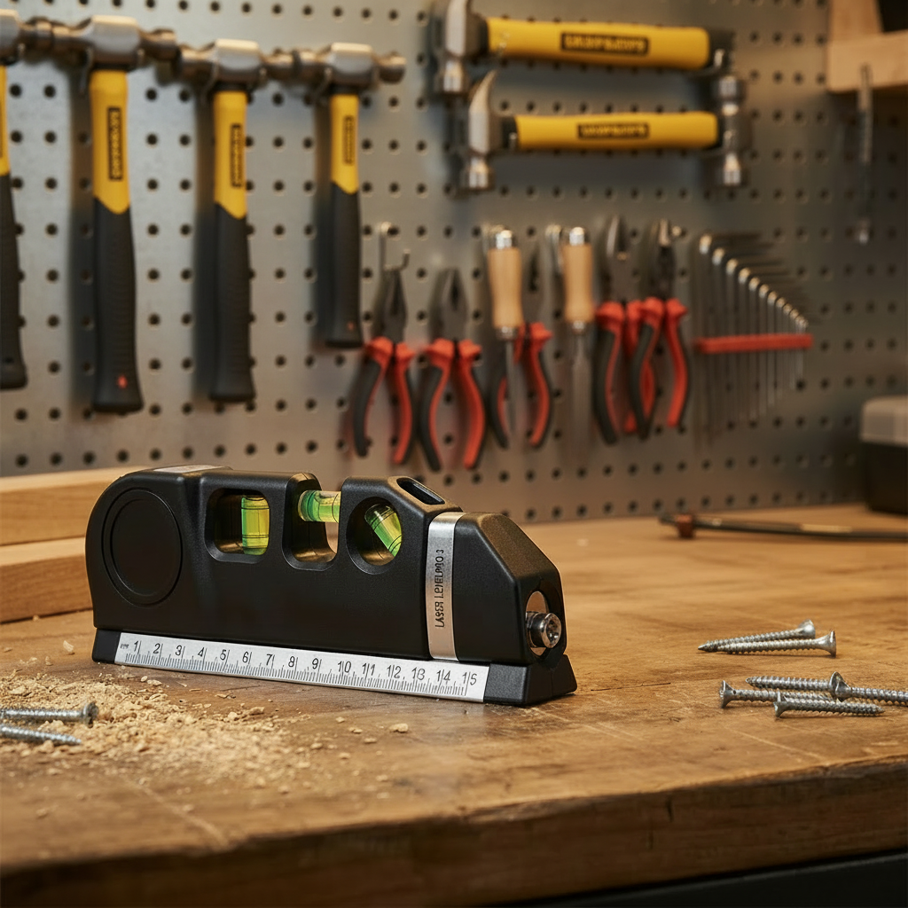 Mètre Laser Multifonction Précis avec Niveau Intégré | Outil Élégant pour Mesures Précises et Bricolage De Luxe 0