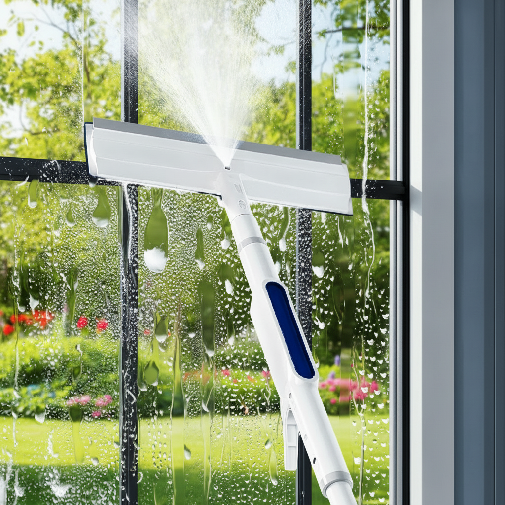 Nettoyeur de Vitres 3 en 1 avec Manche Télescopique | Efficacité et Design Élégant pour un Nettoyage Impeccable 0
