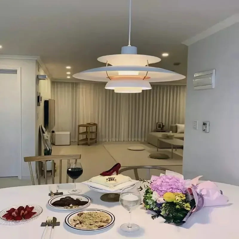 Lampe nordique multicolore avec télécommande