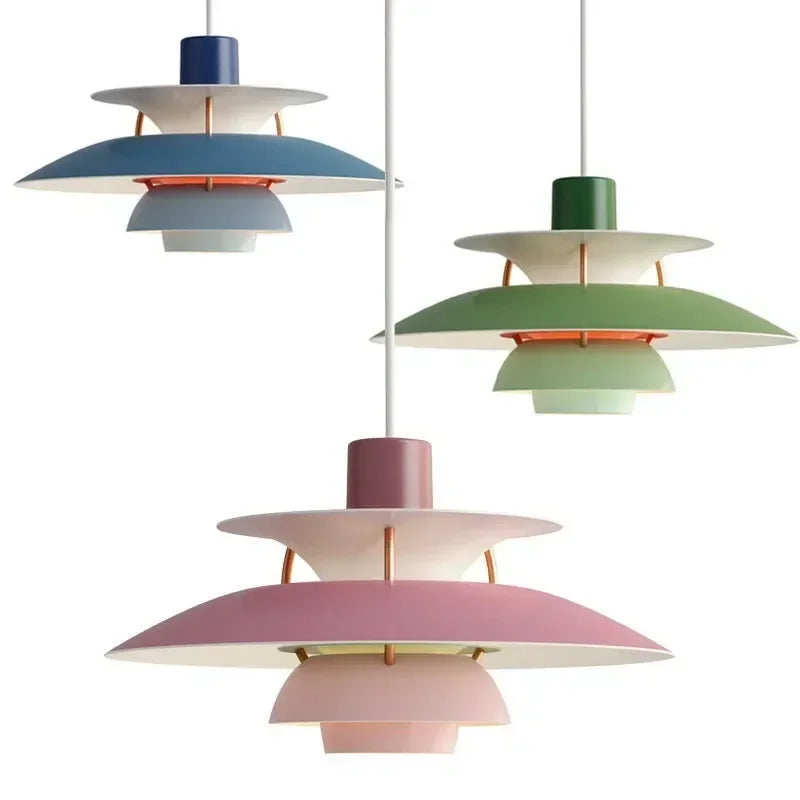 Lampe nordique multicolore avec télécommande