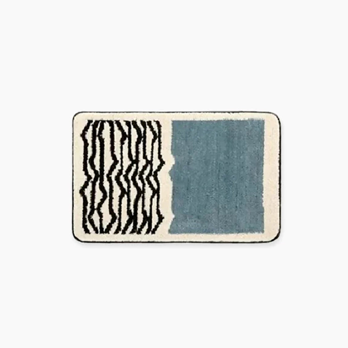 Tapis de bain à motif abstrait, antidérapant