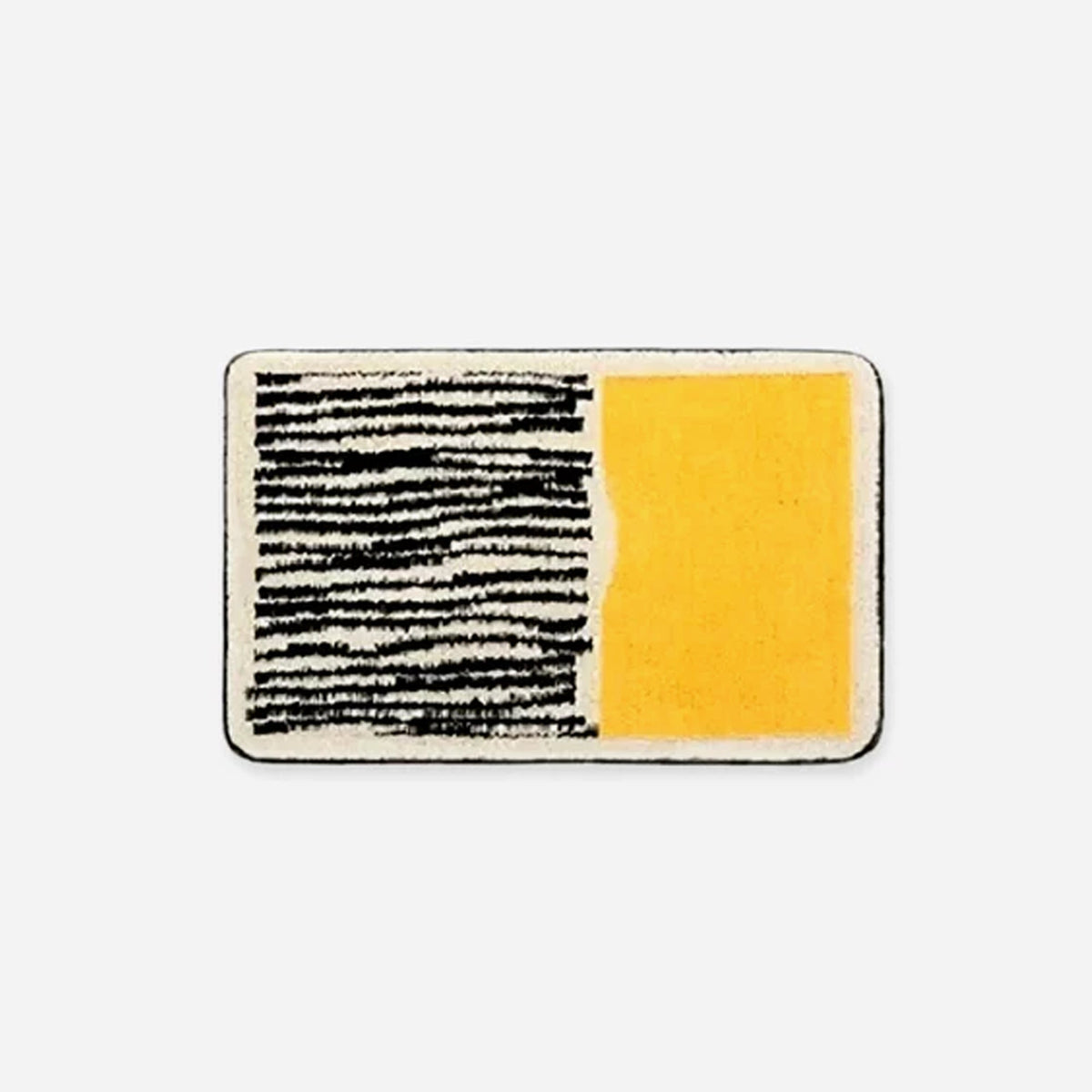 Tapis de bain à motif abstrait, antidérapant