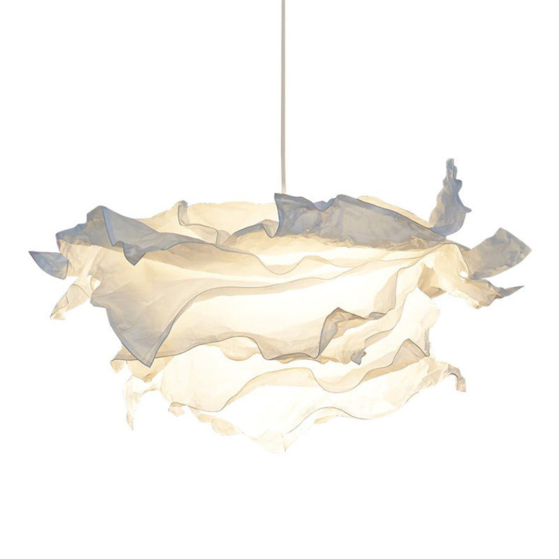 Suspension nuage en papier parchemin, LED 3 teintes