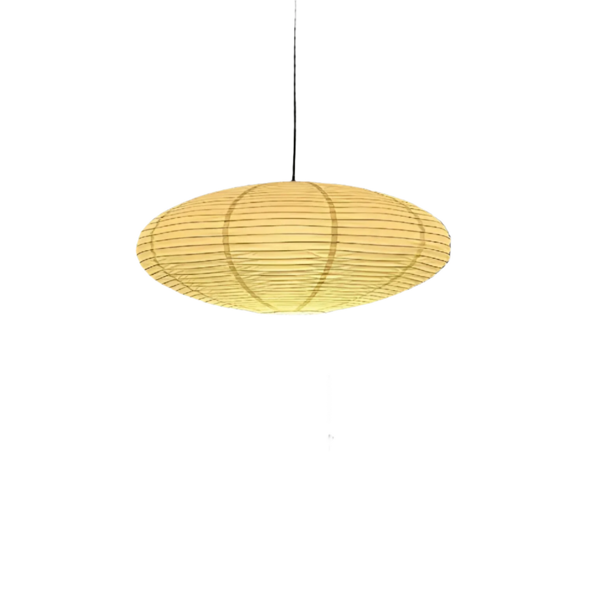 Suspension japandi en papier de mûrier, forme éclat