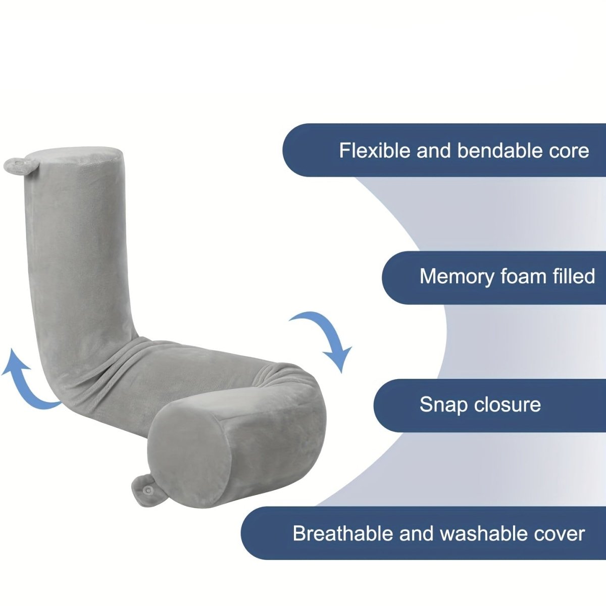 Oreiller de Voyage Ergonomique en Mousse à Mémoire | Confort Supérieur pour un Voyage Relaxant 3