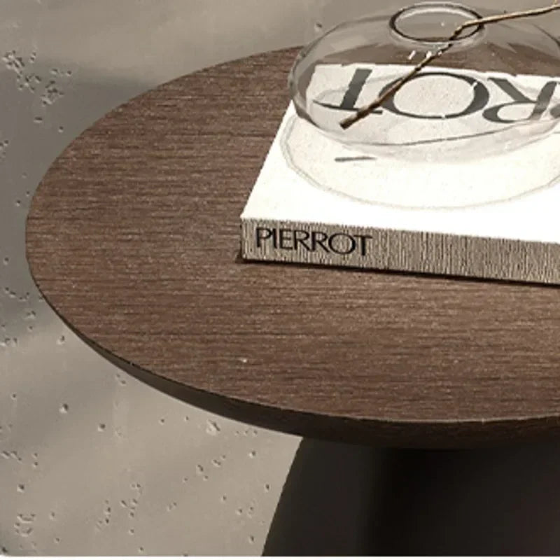 Organic Stone-Like Coffee Table - Round Glass Top 6