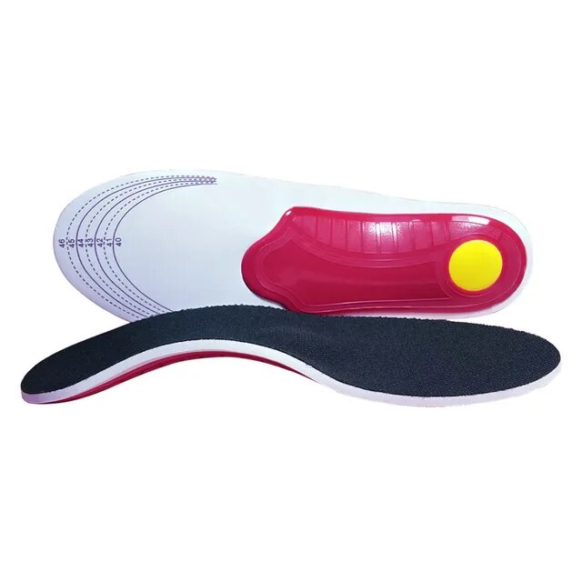 Semelles Gel de Soutien pour la Marche - Red