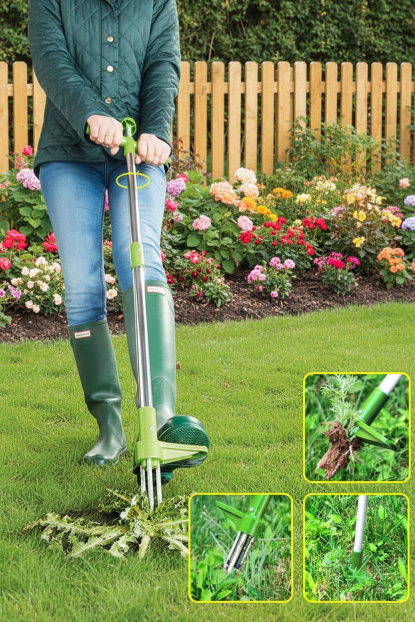 Outil de Jardinage Ergonomique pour Désherber | Poignée Longue en Acier pour un Confort Optimal 0