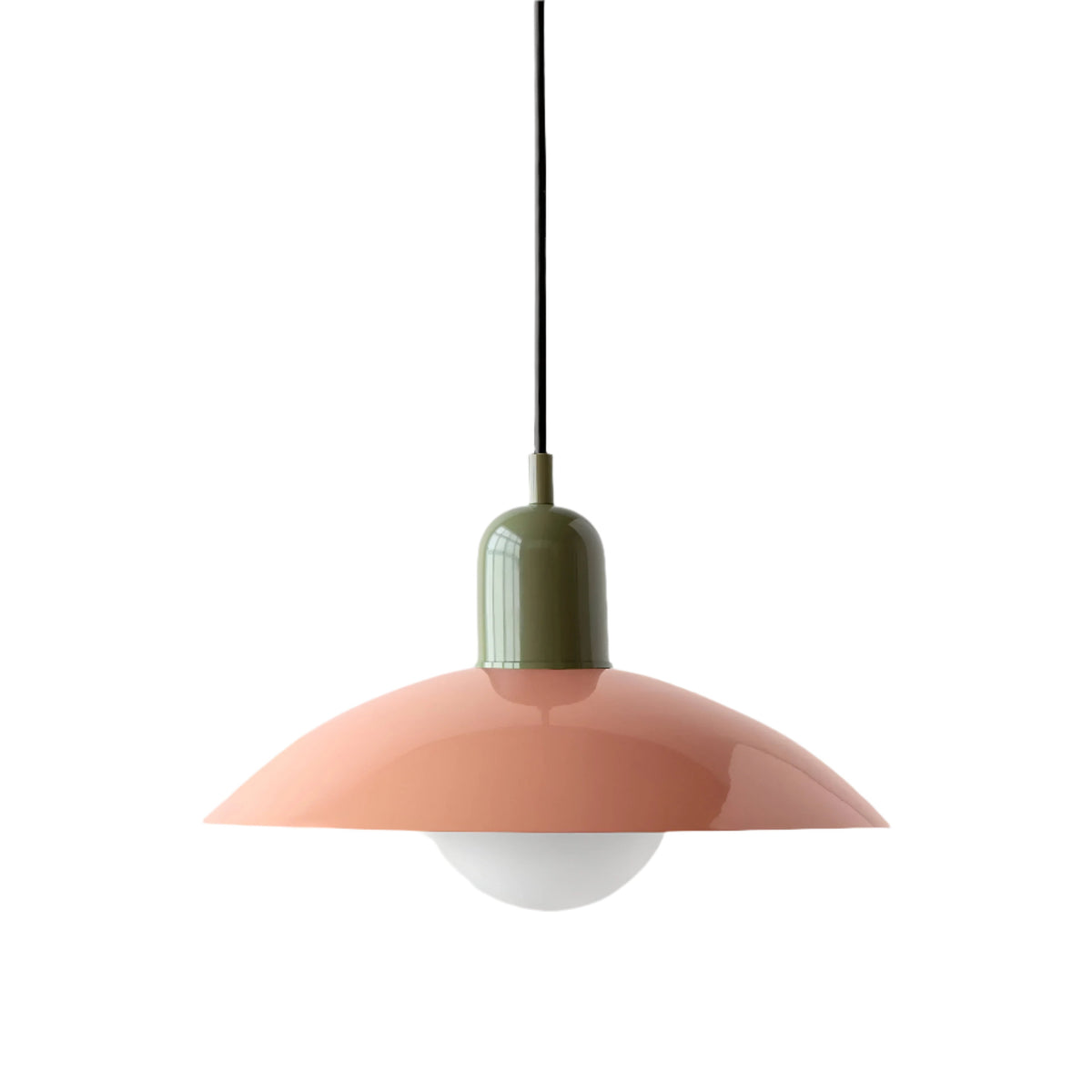 Suspension Bauhaus en fer, coloris macaron