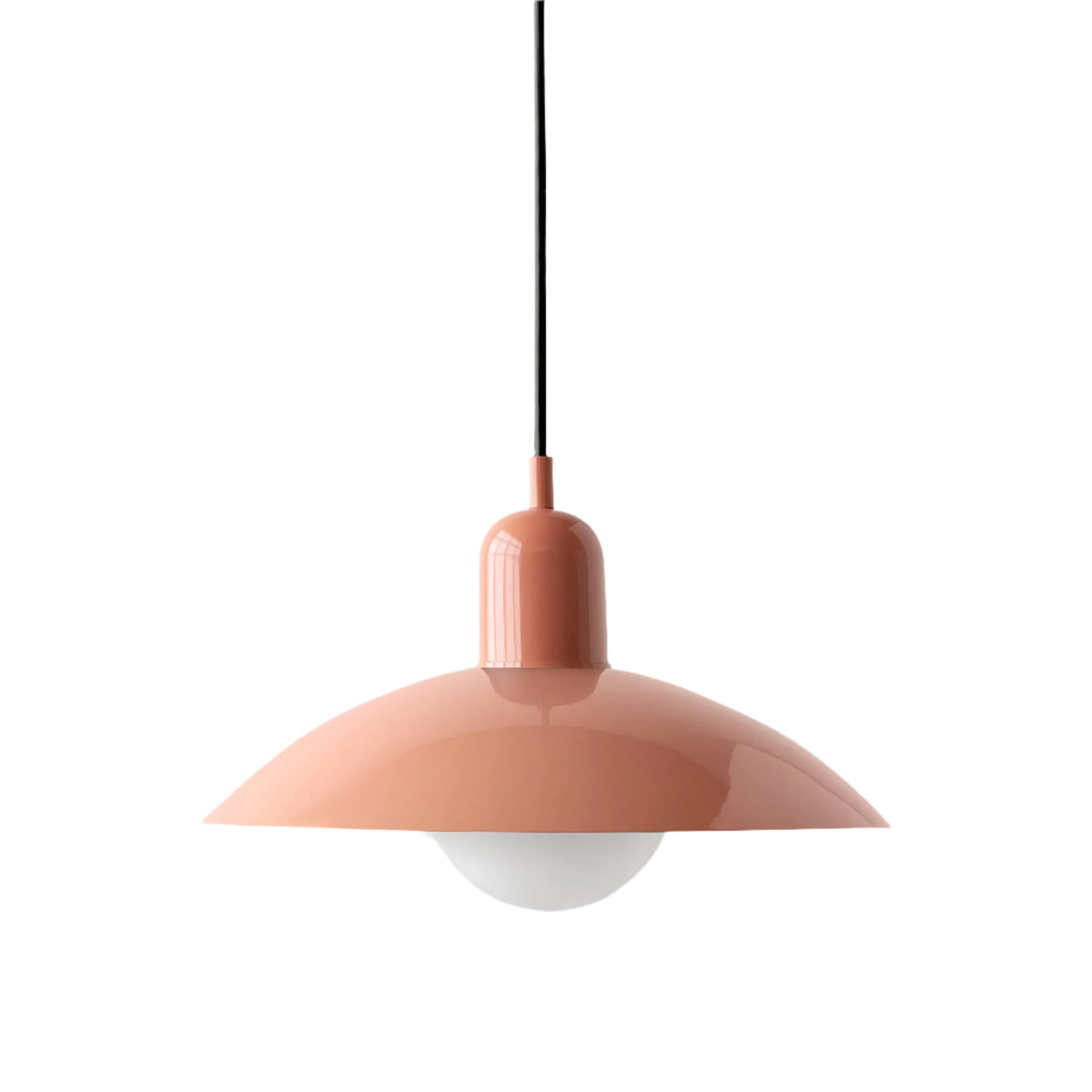Suspension Bauhaus en fer, coloris macaron