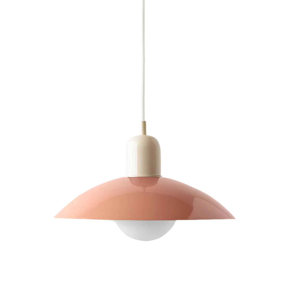 Suspension Bauhaus en fer, coloris macaron