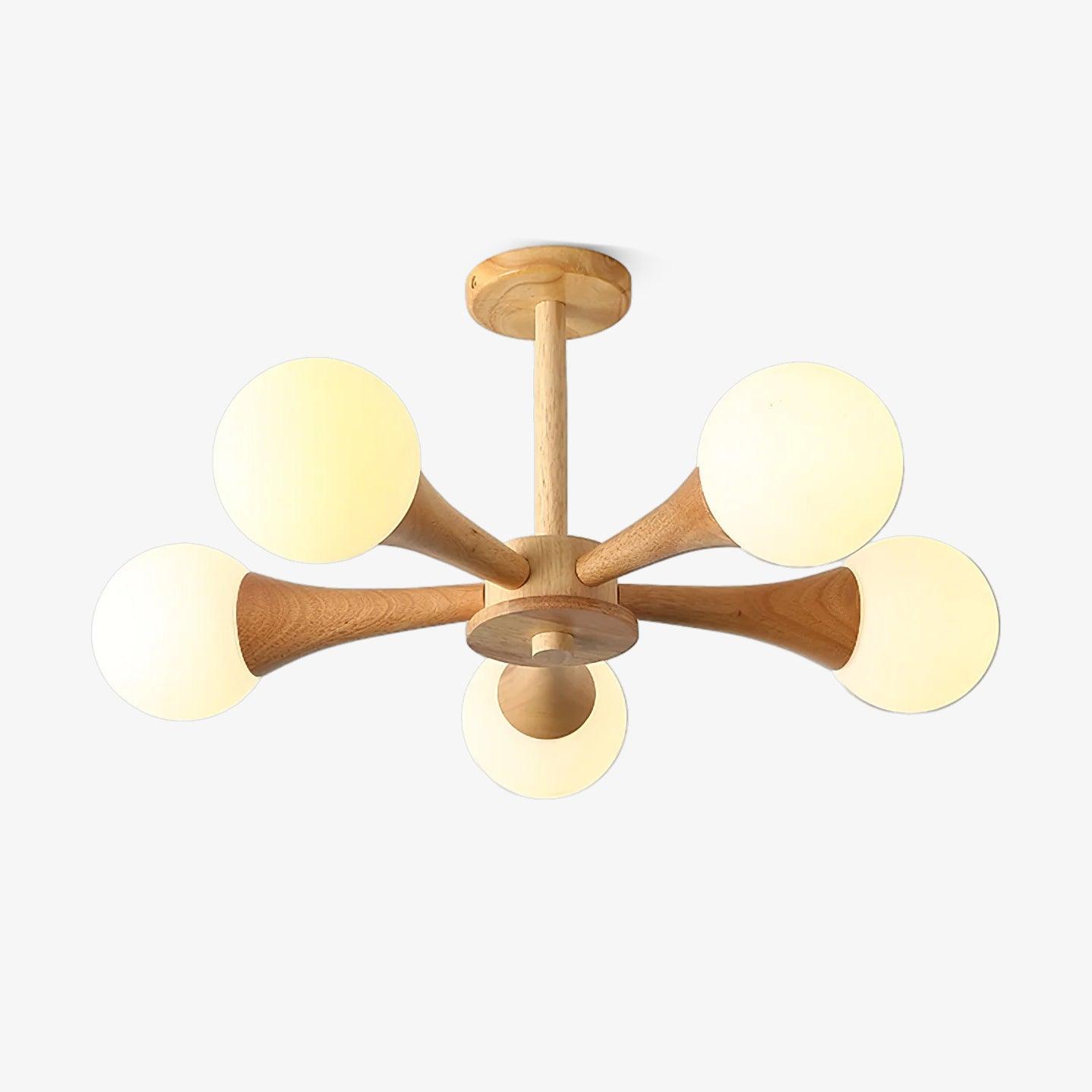 Plafonnier Design Élégant en Bois 7