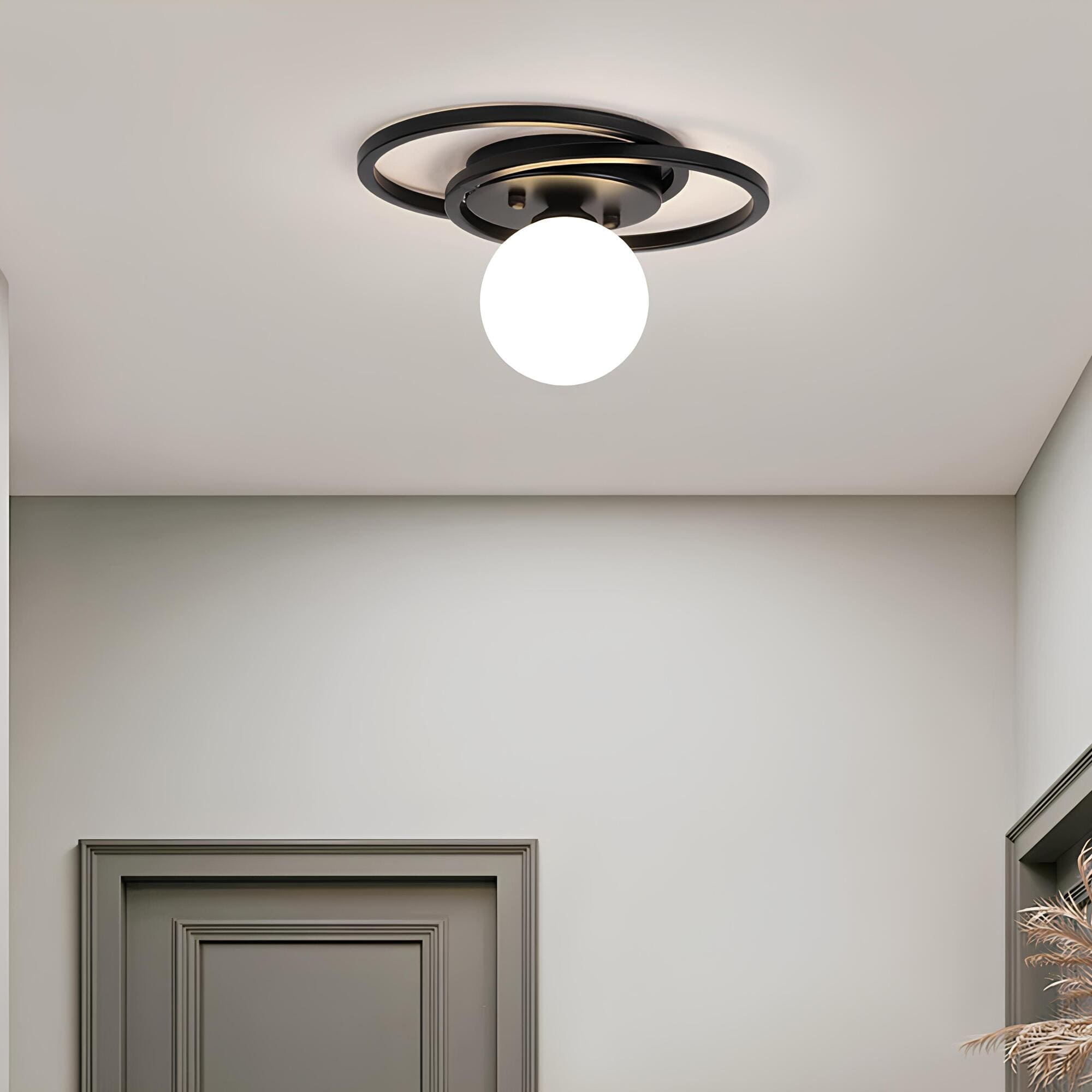 Plafonnier Design : Élégance Naturelle en Lumière – Métal Doré Moderne 6