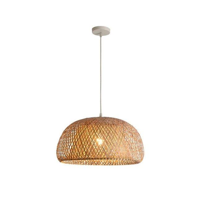 Plafonnier Élégant en Bambou – Artisanat Naturel et Chic 1