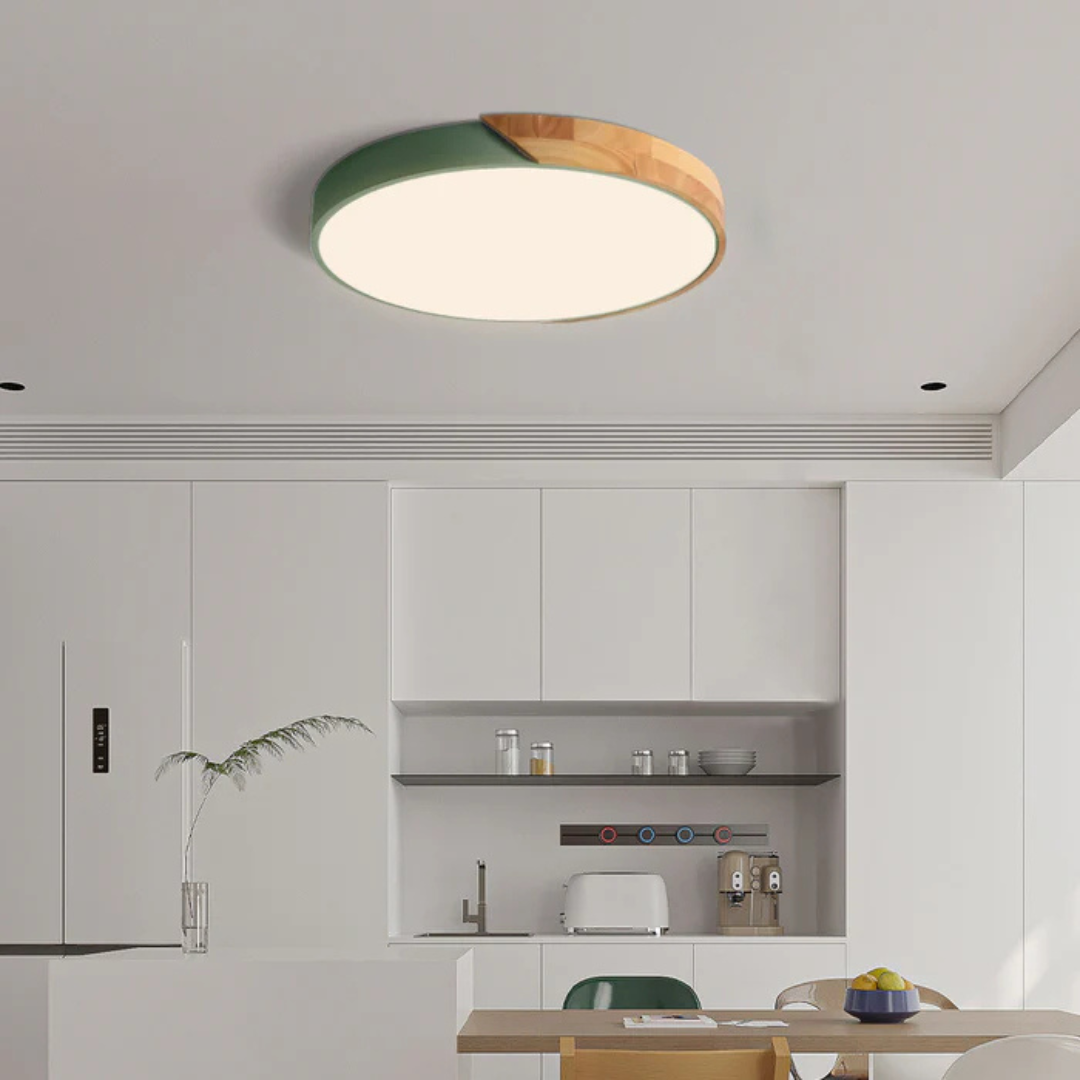 Plafonnier LED Design en Bois Naturel | Luminaire Scandinave Élégant pour une Ambiance Apaisante 4