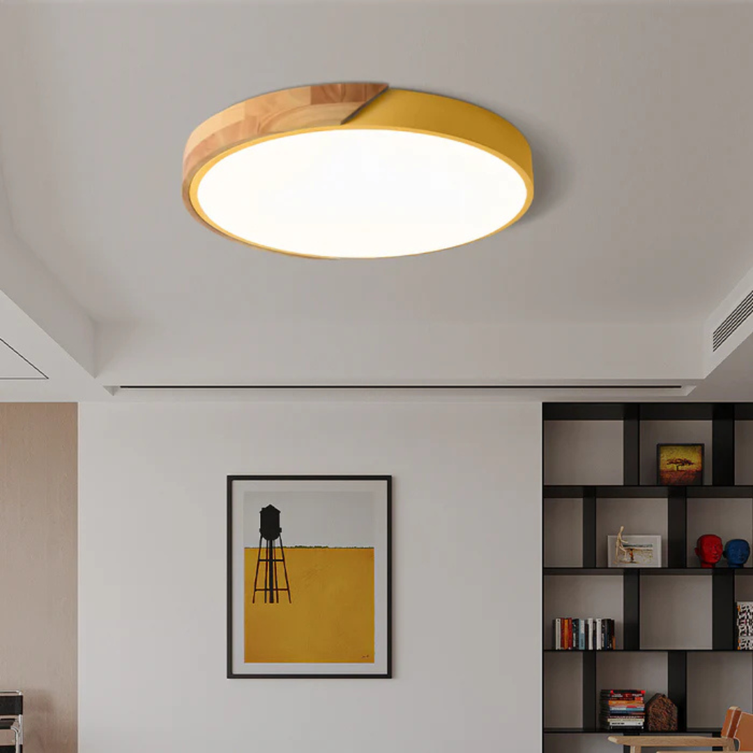 Plafonnier LED Design en Bois Naturel | Luminaire Scandinave Élégant pour une Ambiance Apaisante 5