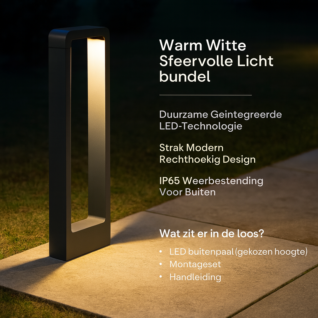 Poteau d'Éclairage LED Moderne pour Jardin | Design Élégant et Fonctionnel pour Éclairer Vos Allées 2