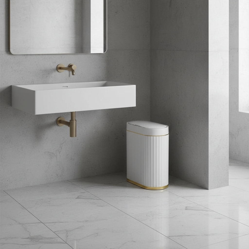 Poubelle Automatique en Acier Inoxydable | Design Minimaliste et Élégant pour une Cuisine Propre et Hygiénique 1