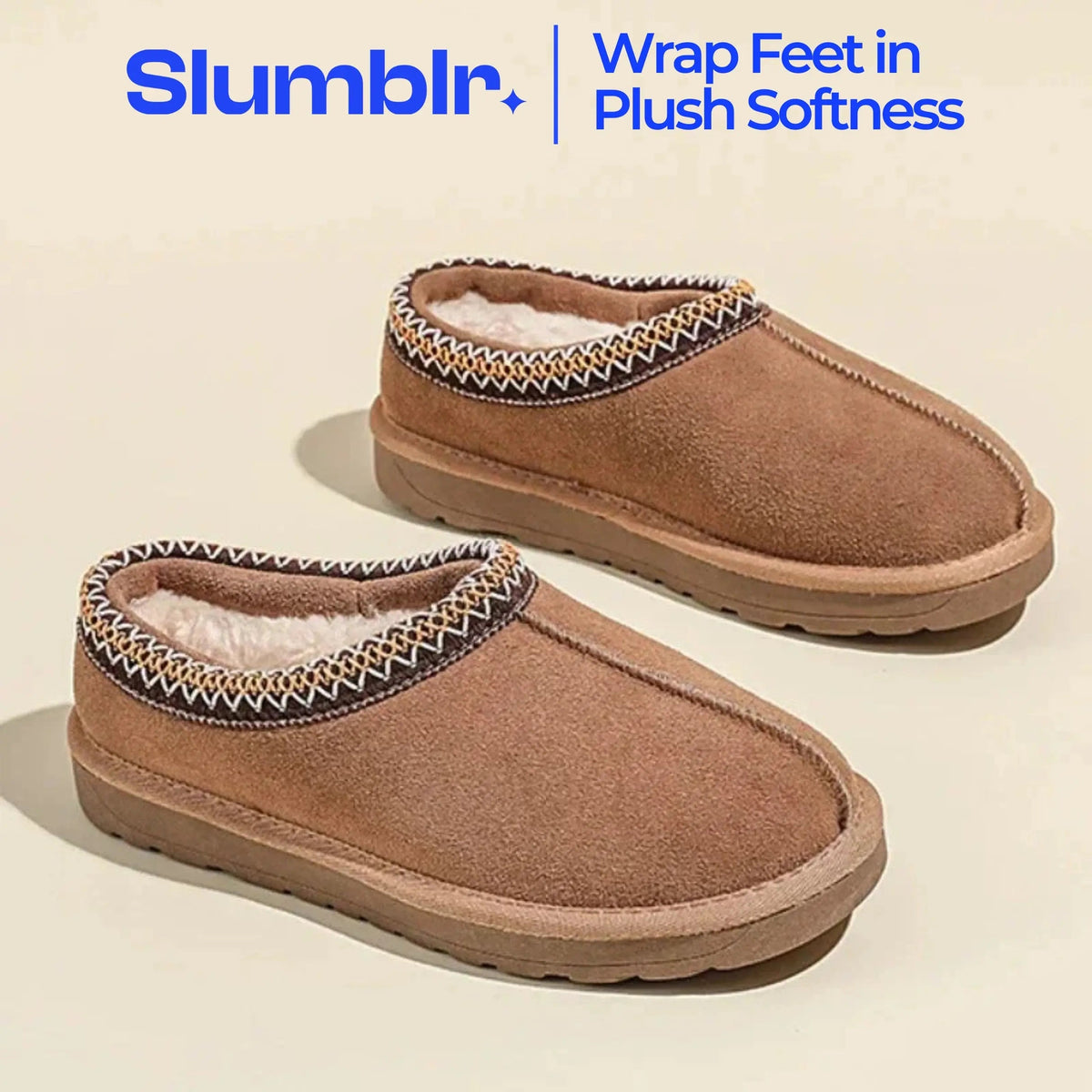 Unisex Fuzzy House Slippers with Anti-Slip Sole