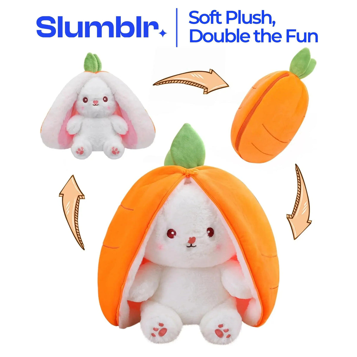 Peluche lapin lumineuse et musicale, 30 cm