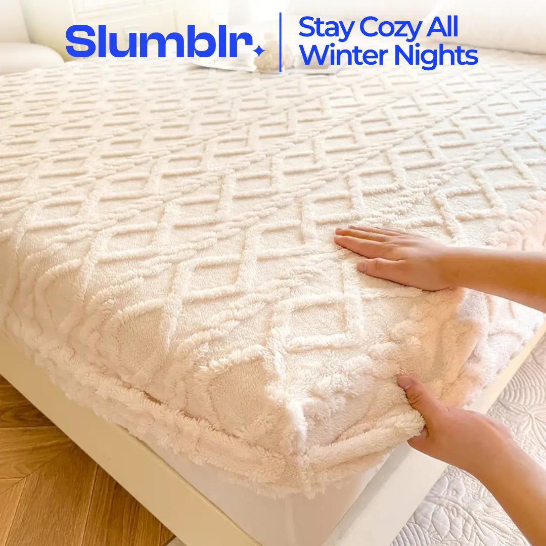 Ultra-Soft Ribbed Fitted Sheet, Fleece Feel