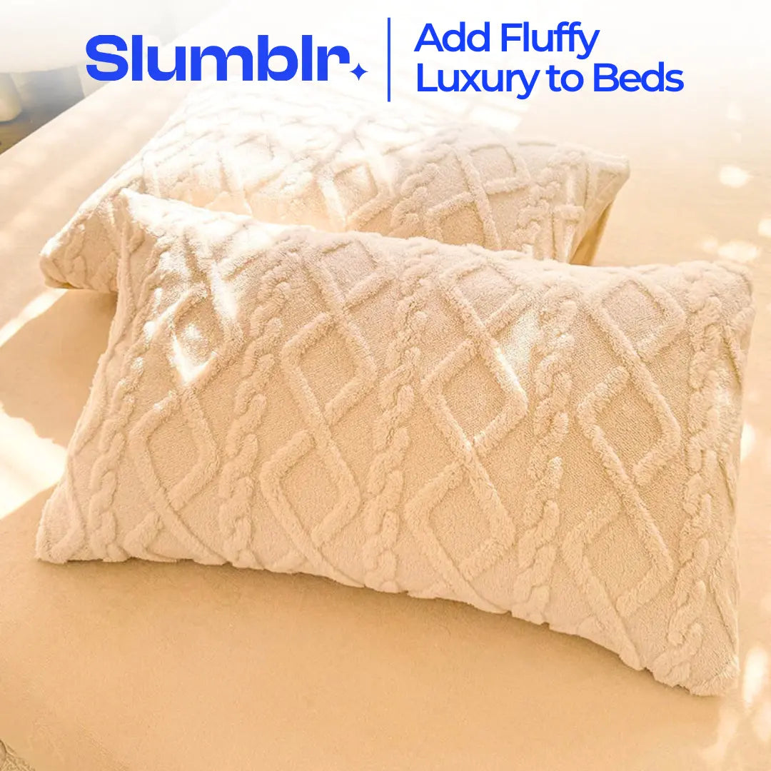 Textured Velvet-Feel Pillowcase Set of 2