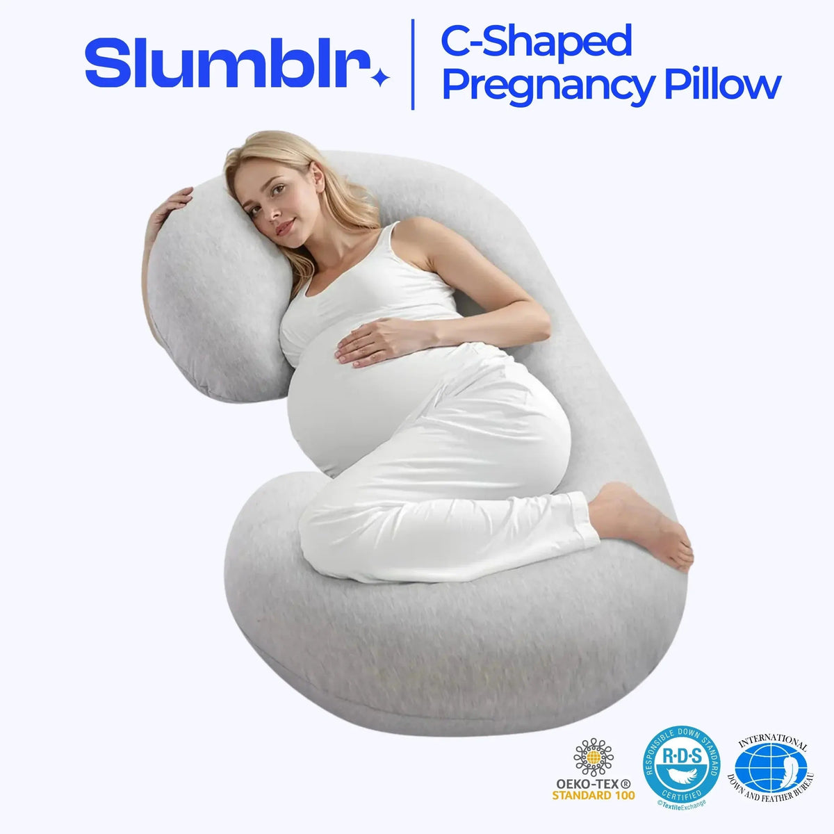 C-Shaped Body Pillow, 7 Colours