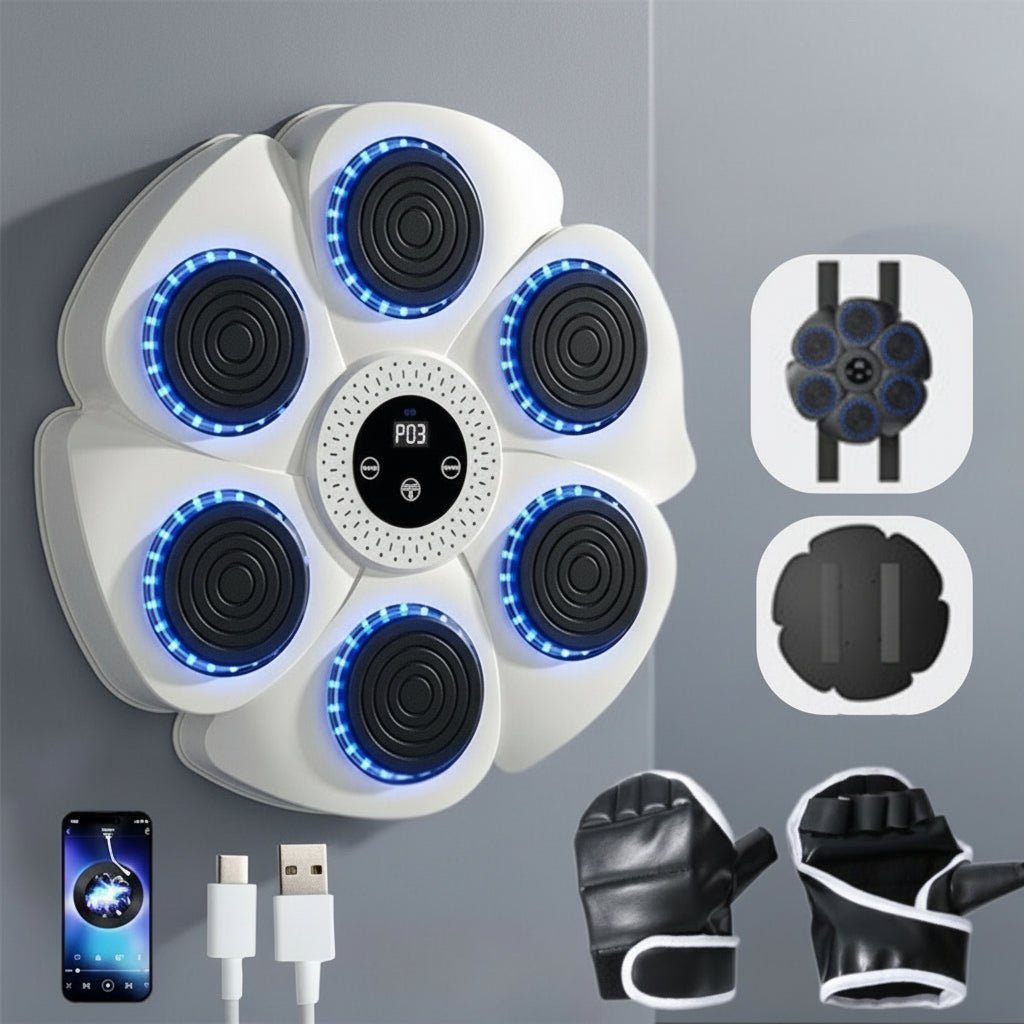 Nailsmart Machine de Boxe Connectée avec Musique Bluetooth