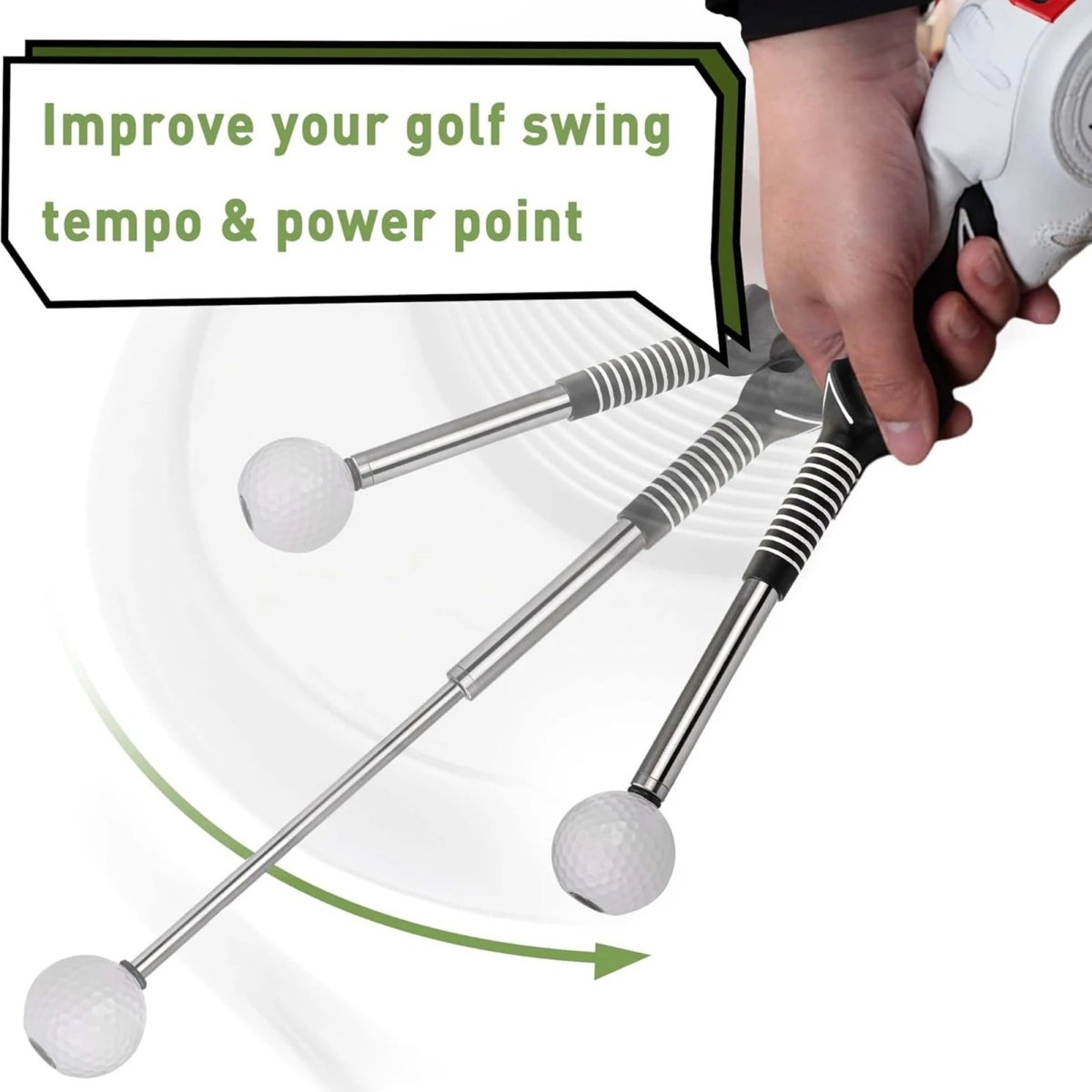 Tongclean Entraîneur Swing Golf Rétractable Click
