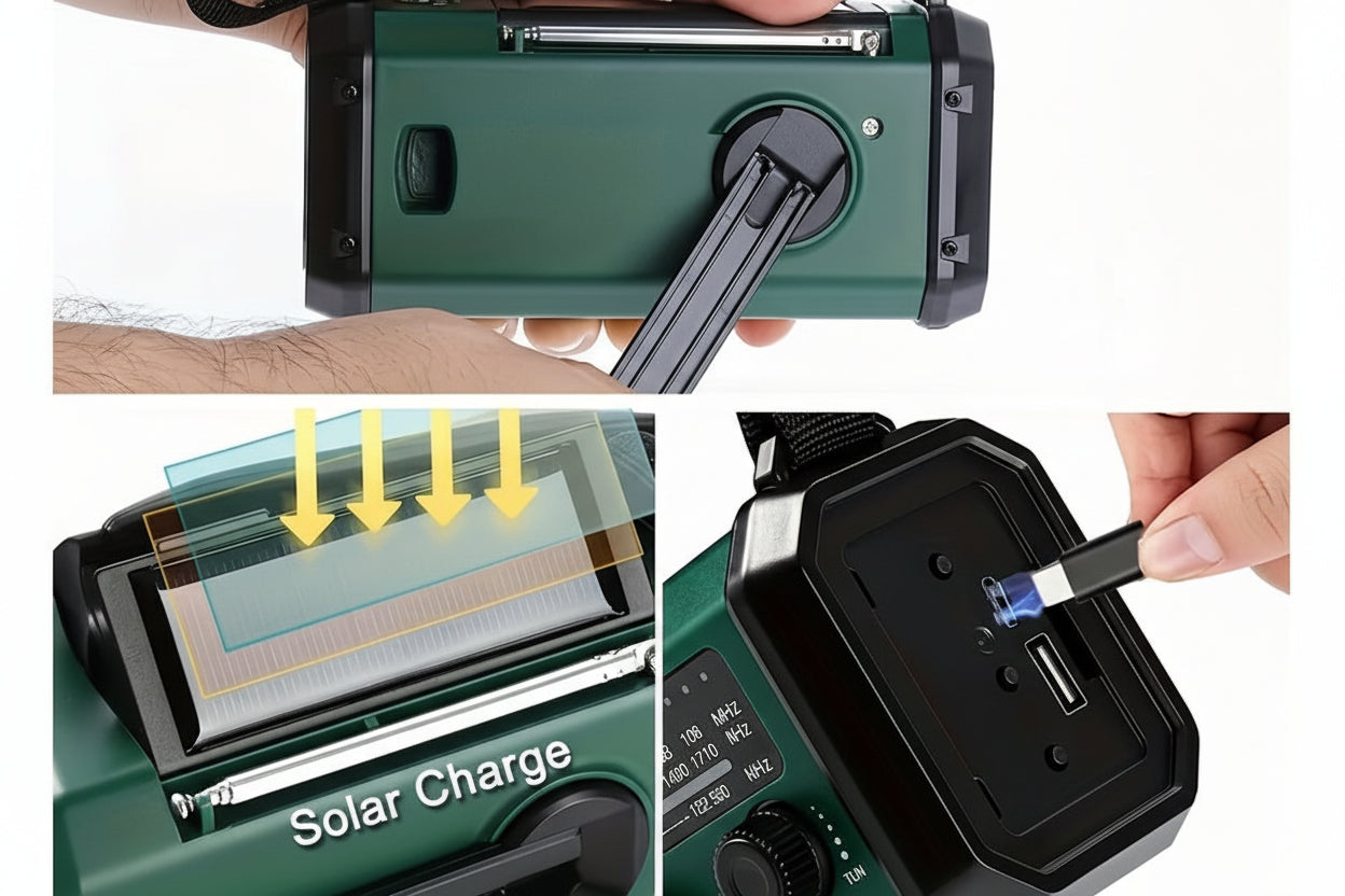 Radio Solaire Élégante : Élégance Naturelle en Lumière – Design Compact 3