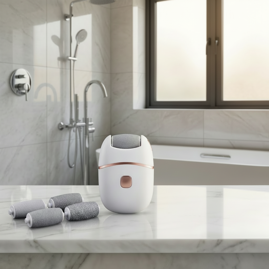 Râpe Pied Électrique en Acier Inoxydable | Outil Minimaliste pour des Pieds Doux et Sains 0
