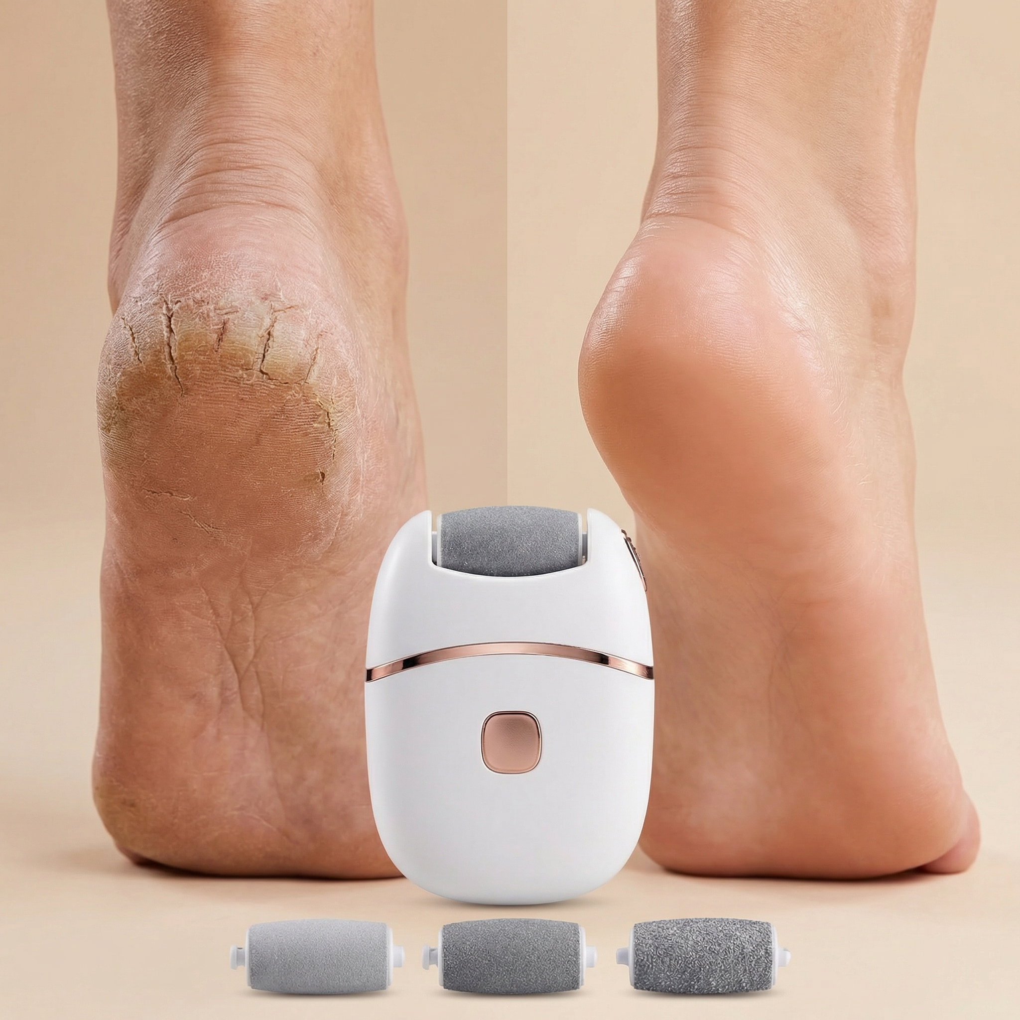 Râpe Pied Électrique en Acier Inoxydable | Outil Minimaliste pour des Pieds Doux et Sains 2