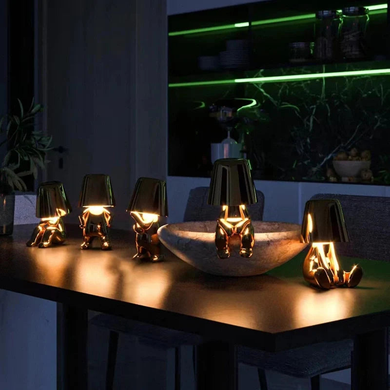 Lampe figurine décorative sans fil, tactile