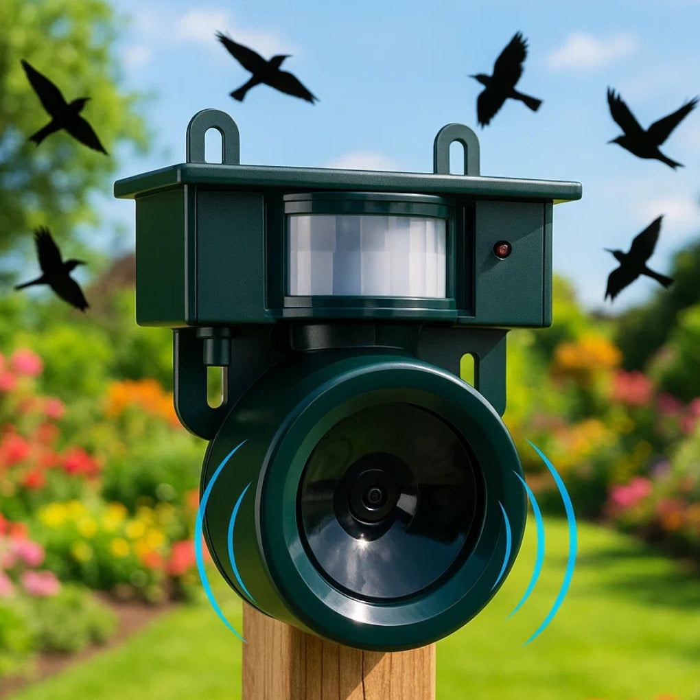 Répulsif à Oiseaux Solaire avec Capteur PIR | Dispositif Écologique pour Protéger Votre Jardin 0