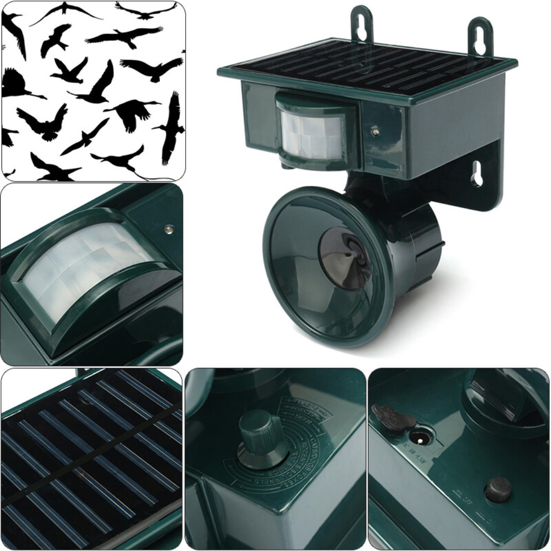 Répulsif à Oiseaux Solaire avec Capteur PIR | Dispositif Écologique pour Protéger Votre Jardin 1