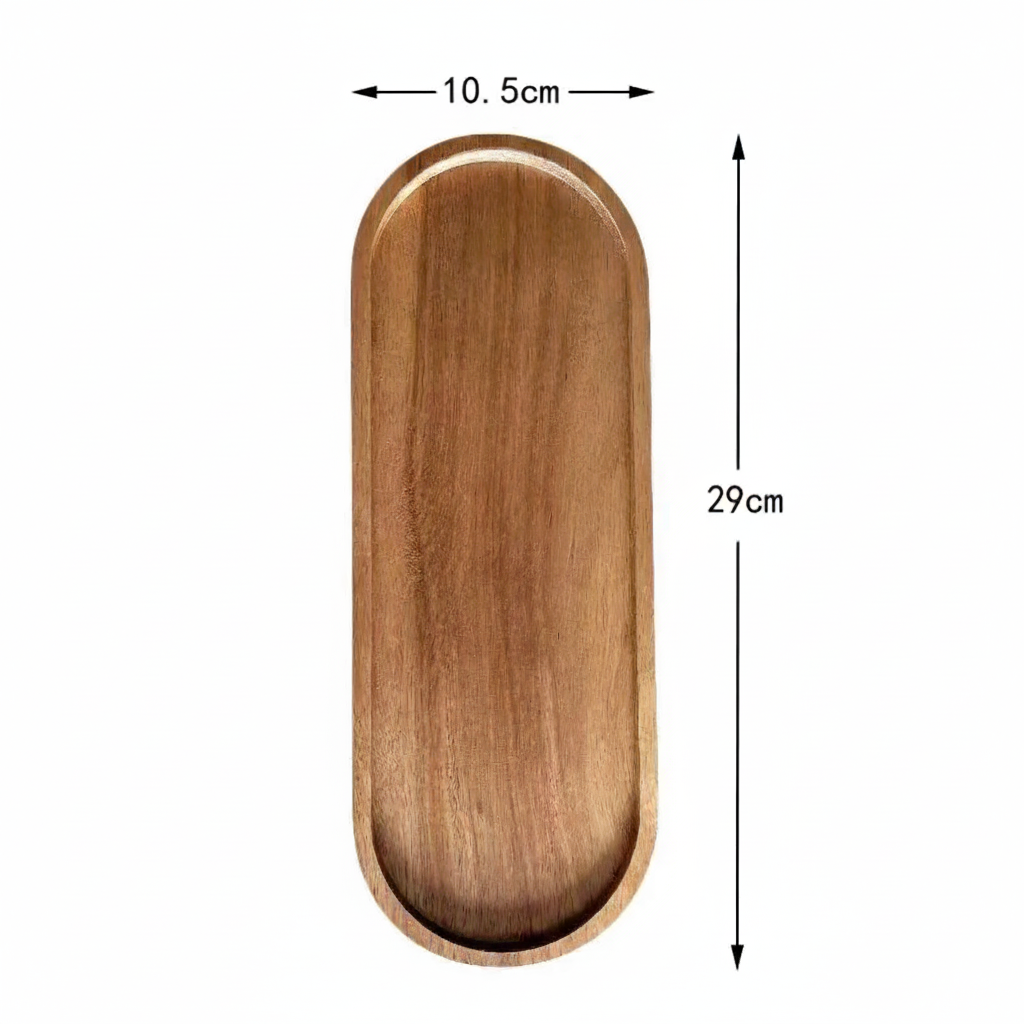 Handmade Solid Wood Tray, Round or Square