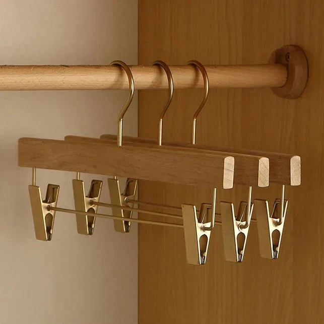 Cintres larges en bois, lot de 3