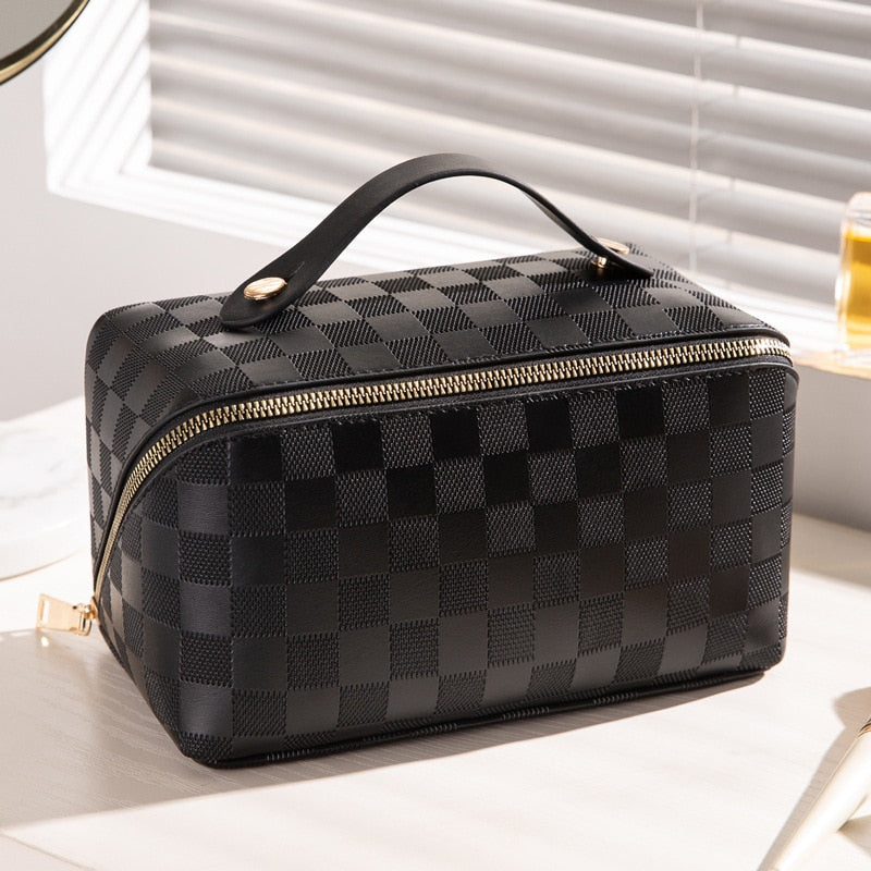 Trousse de toilette en similicuir, 23 x 12 x 10 cm