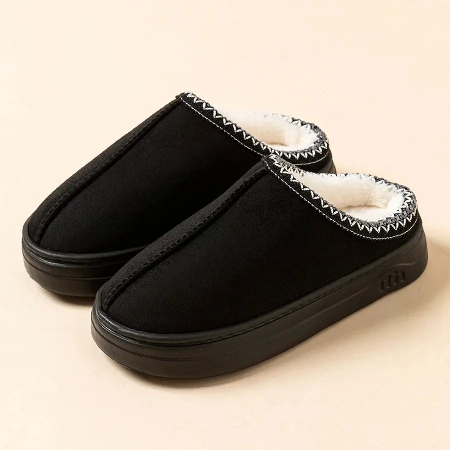 Unisex Fuzzy House Slippers with Anti-Slip Sole