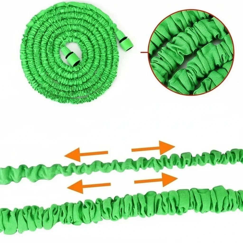 Tuyau d'Arrosage Extensible Haute Pression pour Jardin