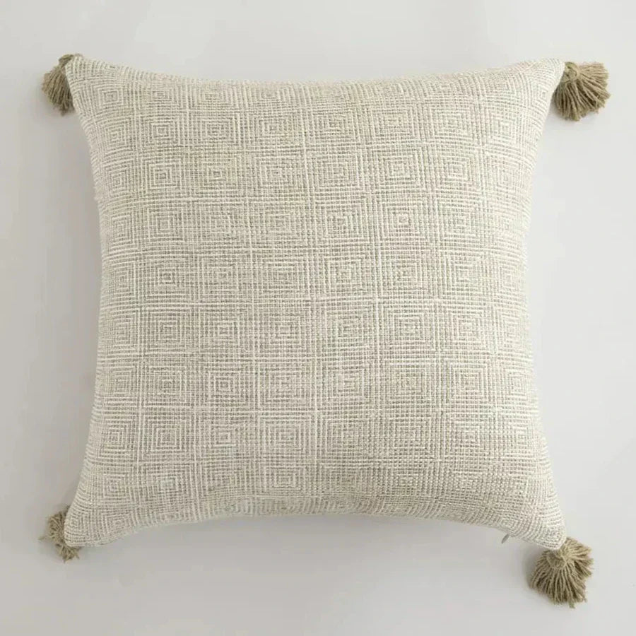 Elegance Loft - Housse de Coussin à Franges