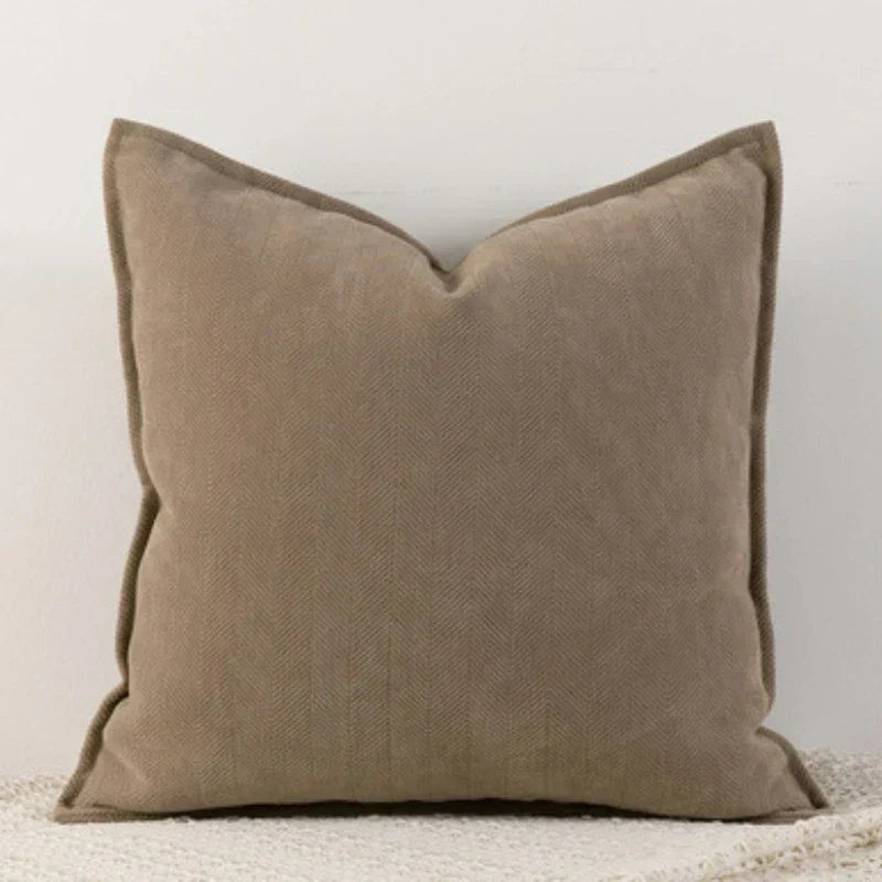 Luxe Chenille - Housse de Coussin en Chenille Unie