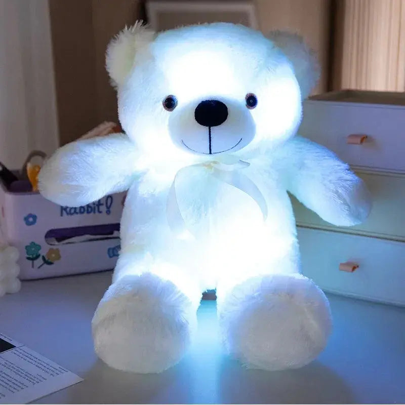 LED Light-Up Teddy Bear Plush, Colour Changing