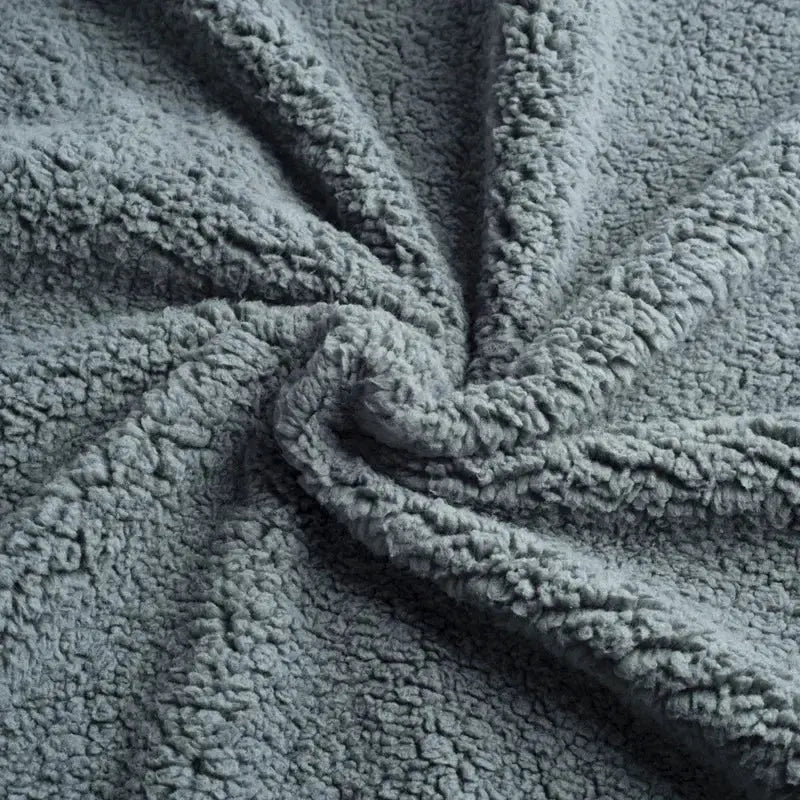 Plaid réversible flanelle et sherpa