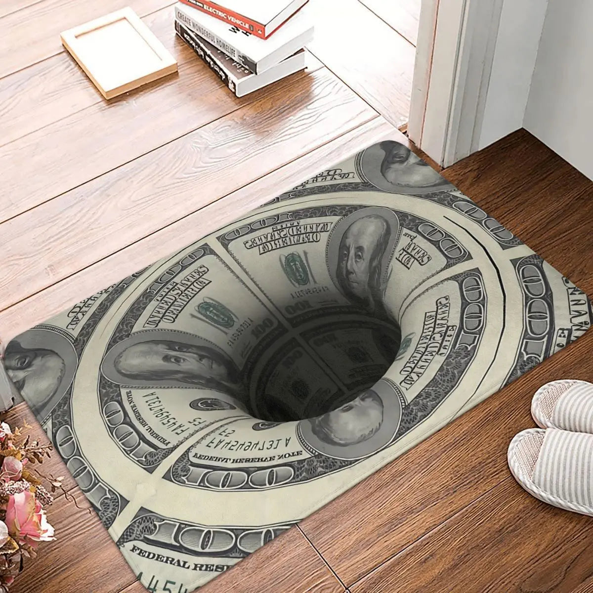 EcoMat - Paillasson Motif Dollar Vert
