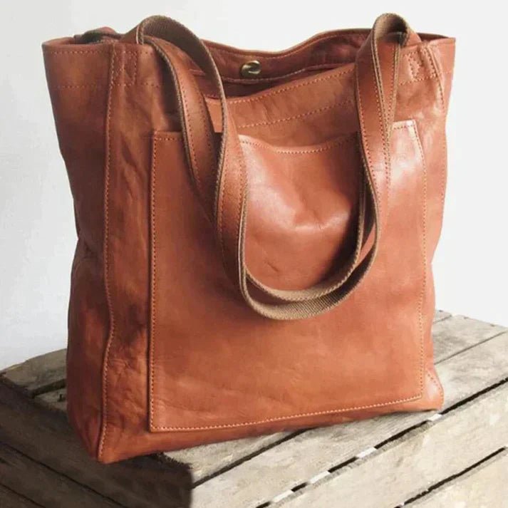 Sac porté épaule en cuir synthétique souple