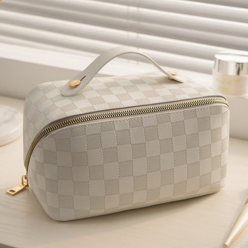Trousse de toilette en similicuir, 23 x 12 x 10 cm