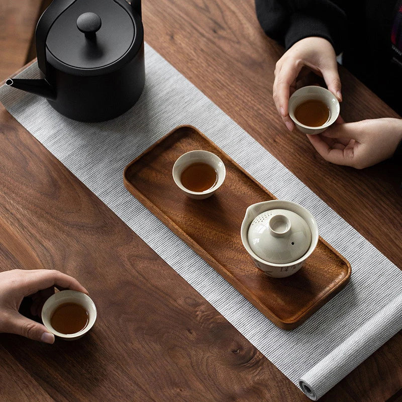 Handmade Solid Wood Tray, Round or Square
