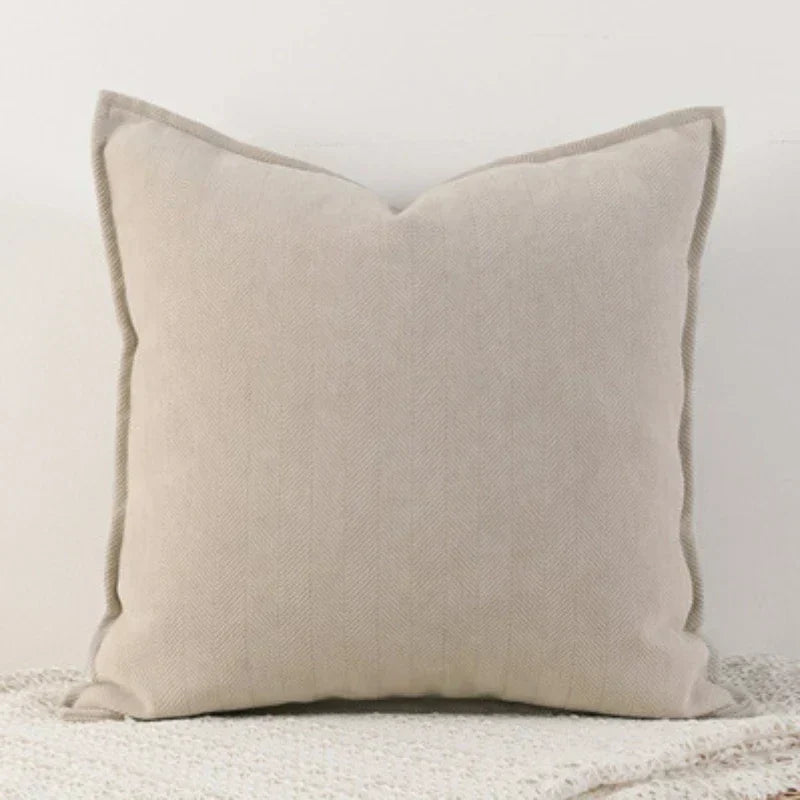 Luxe Chenille - Housse de Coussin en Chenille Unie